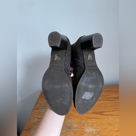 Desigual Brown Suede Floral Ankle Boots Womens Size EU 40 - Picture 3 of 6